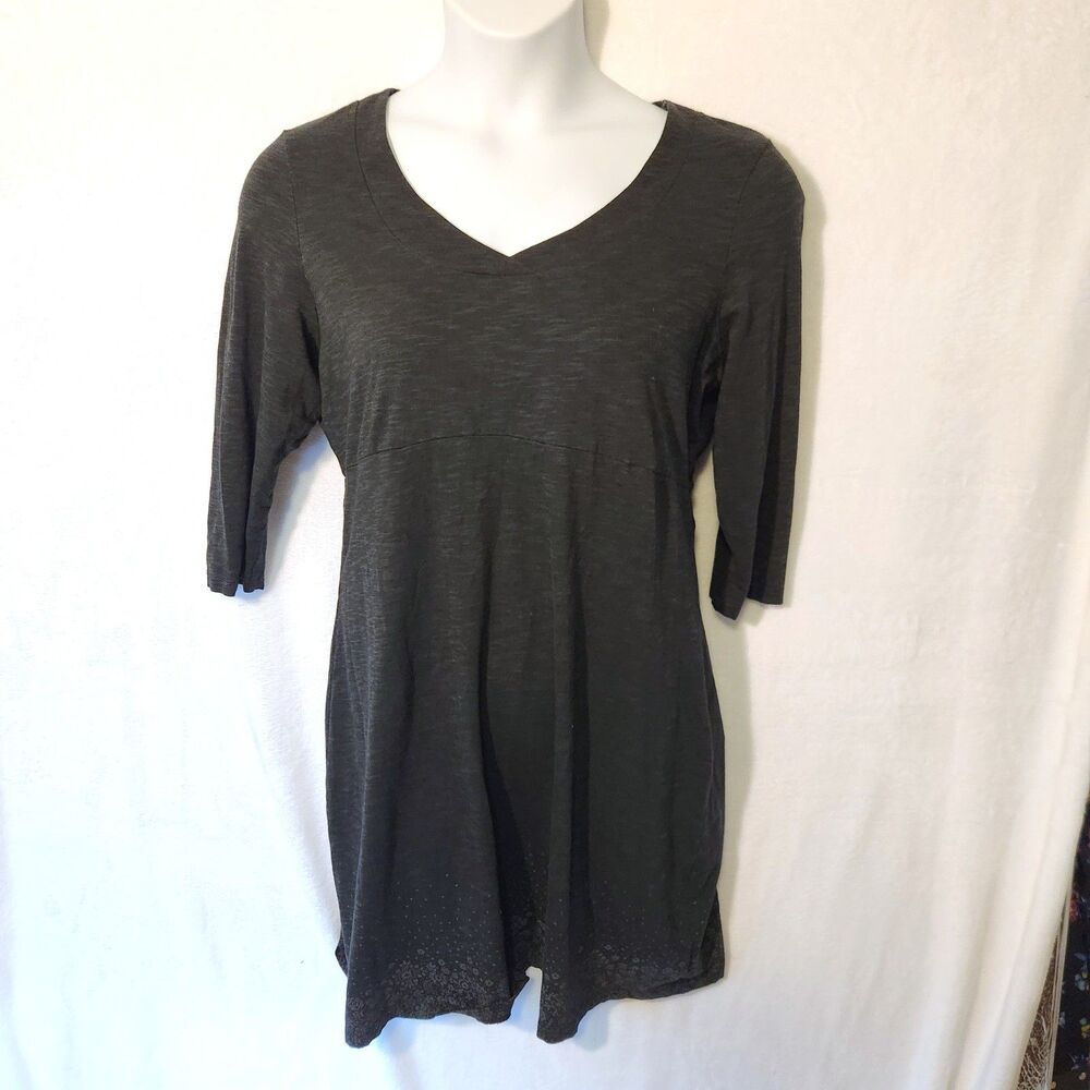 Columbia Sportswear Women's Sz L Dress Gray w/ Snowflake Print Performance